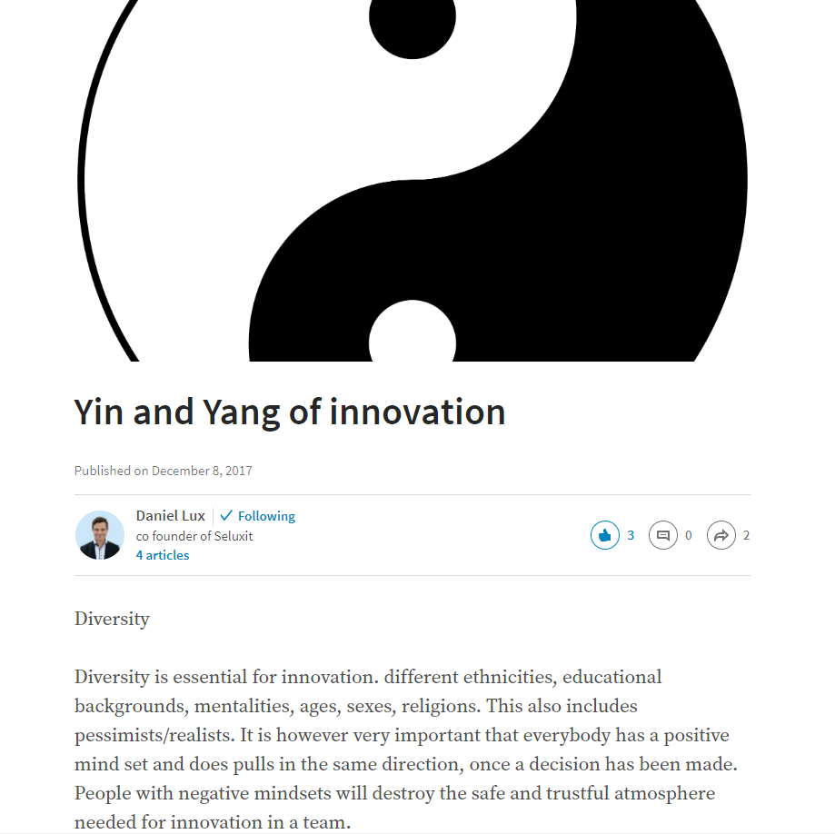 seluxit daniel lux yin yang innovation linkedin