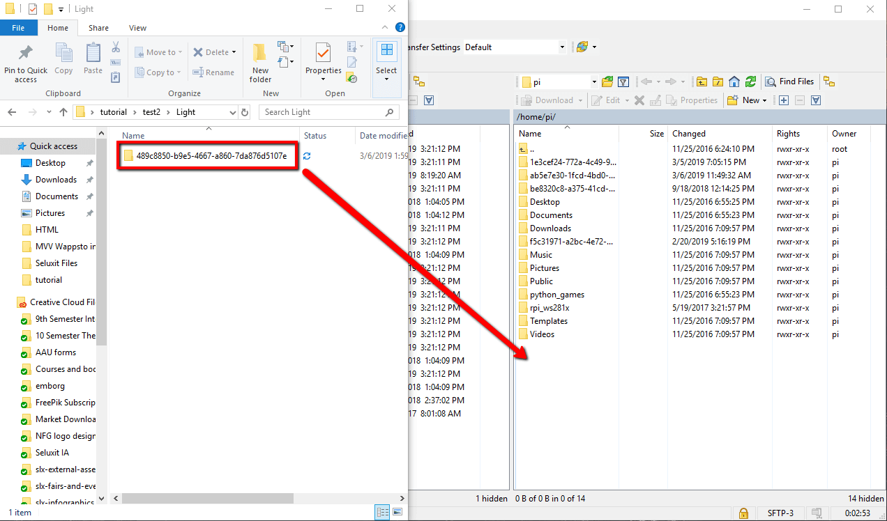 Upload files