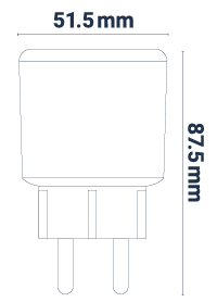 eCOP smart plug dimensions