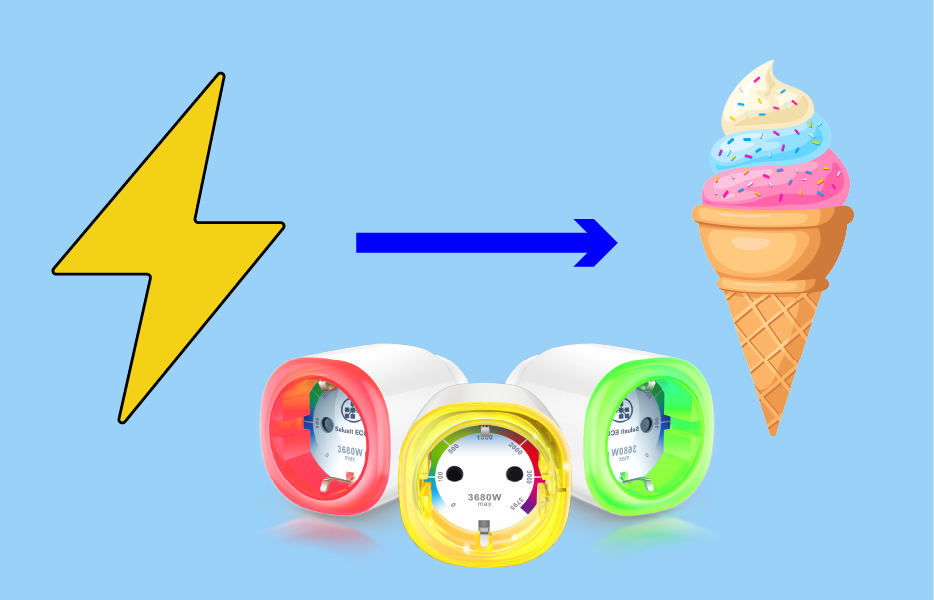 Electricity to ice cream